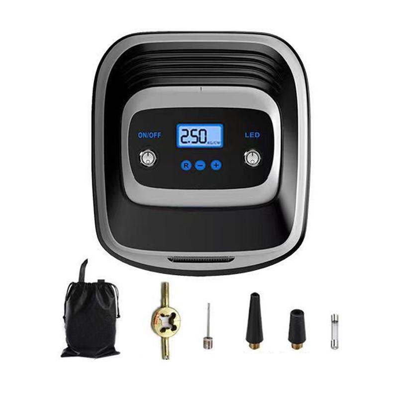 12V Metal Cylinder Smart Digital Display Portable Mini Tire Pump, Specification: No. 30 Automatic Charging Stopping