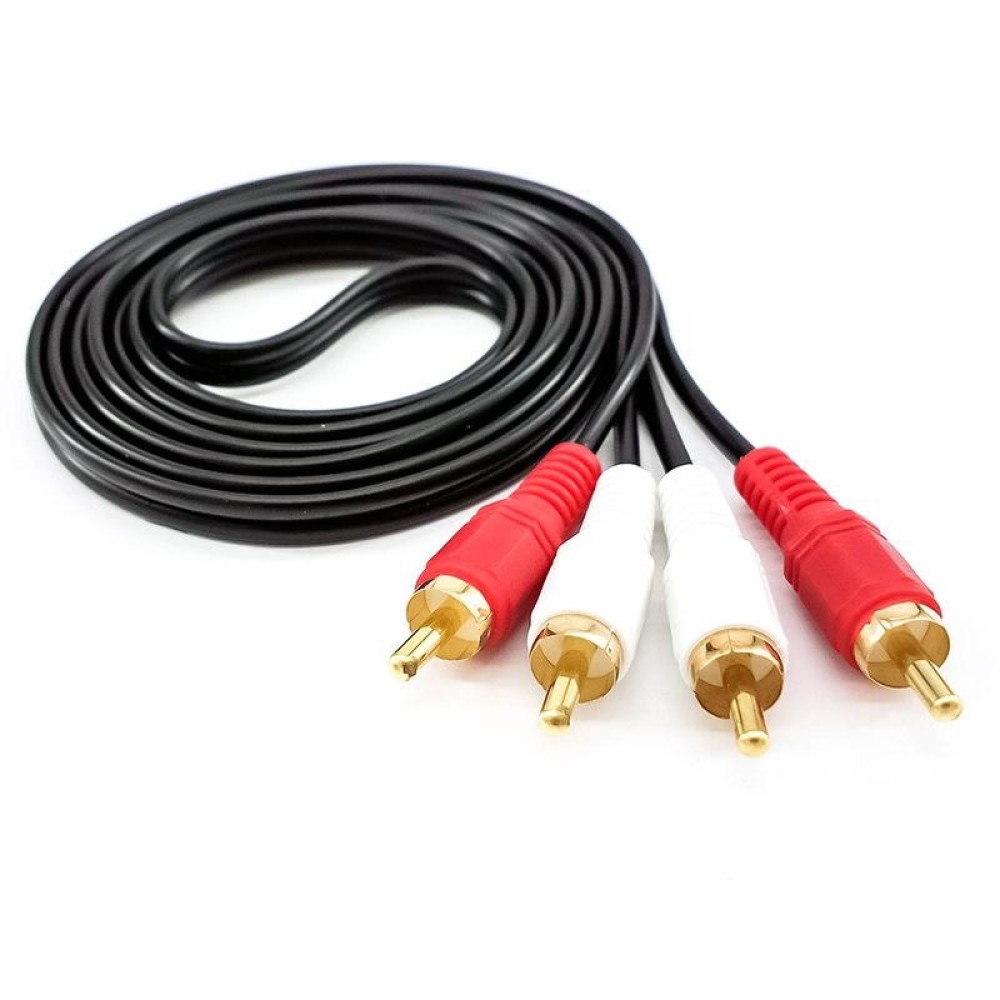 3m Double Lotus Audio Cable RCA Two-To-Two Power Amplifier Audio Cable