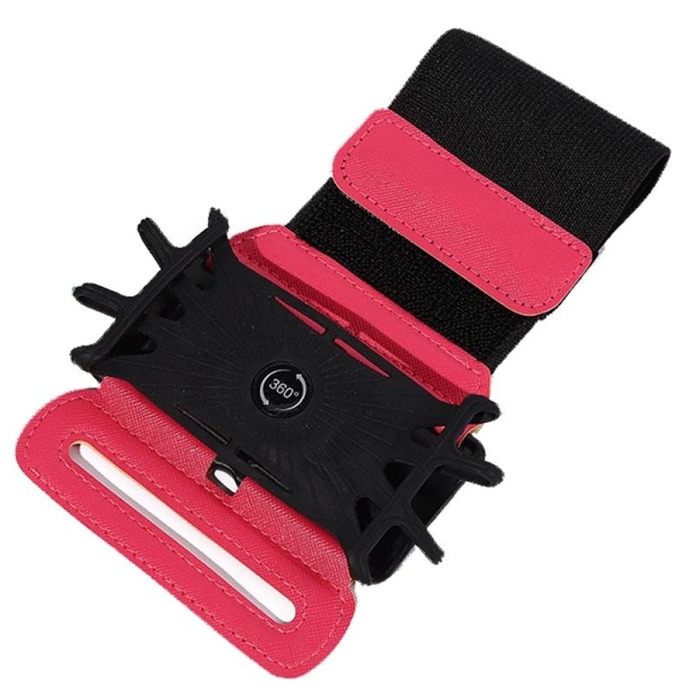 Rotatable Sports Cell Phone Bag Outdoor Portable Cell Phone Armband For 4.5-7inch Phones (Red)