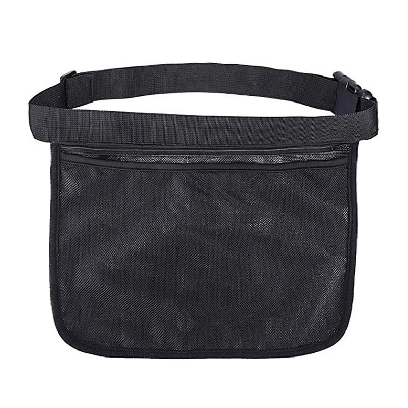 Portable Ball Waist Pack Tennis Ball Storage Bag(Black)