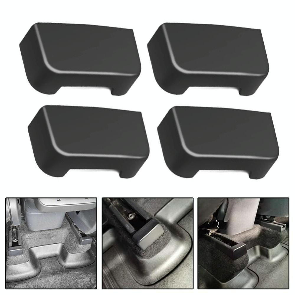 4pcs /Set For Tesla Model Y / 3 Seat Slide Anti Kick Plug Pulley Protective Cover Interior Modification Accessories