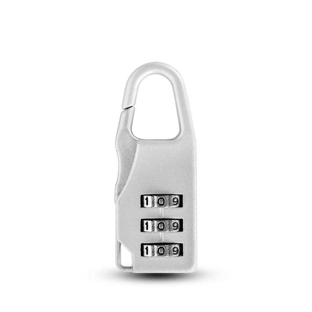 Outdoor Travel Backpack Password Hanging Lock Zinc Alloy Suitcase Anti-theft Lock(Silver)