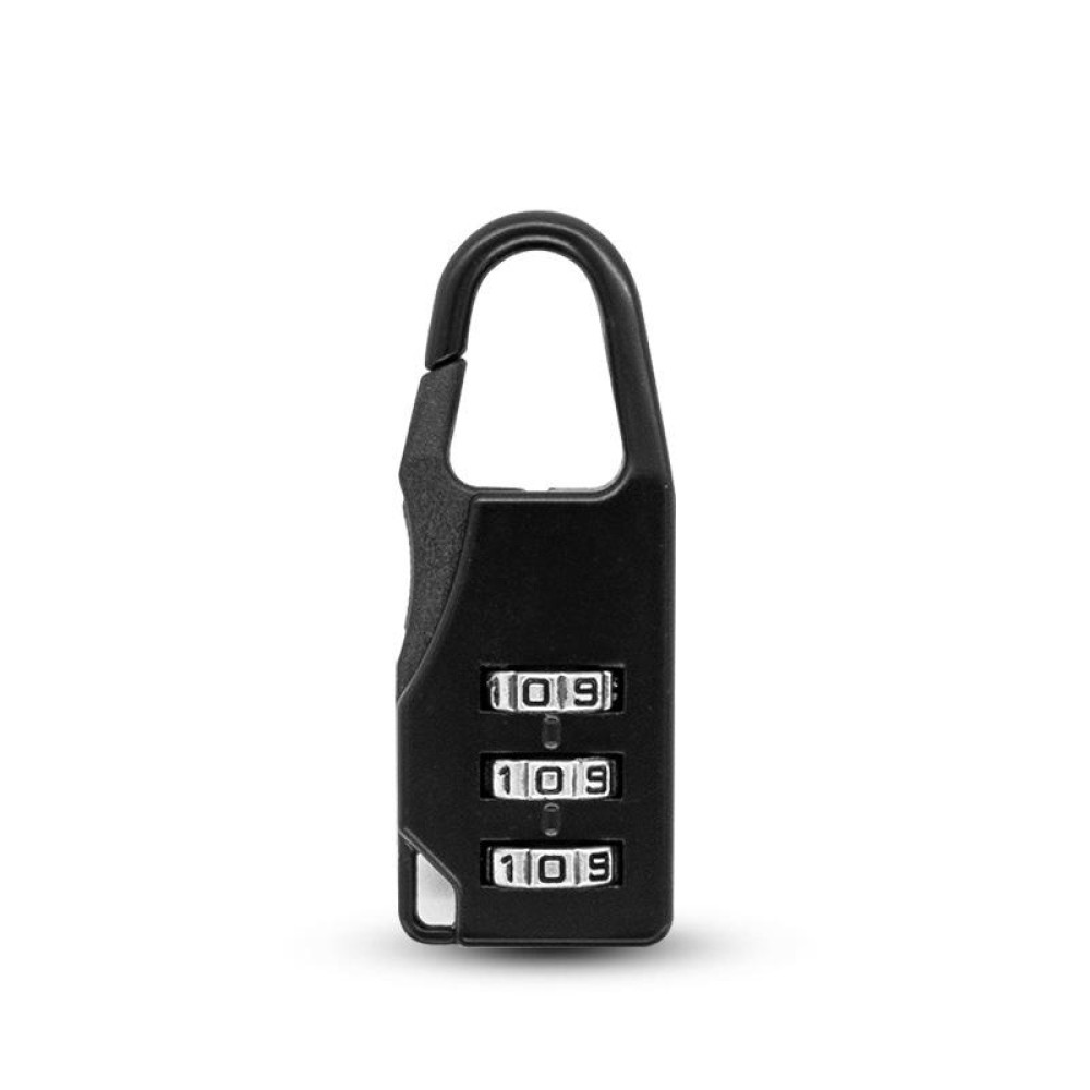 Outdoor Travel Backpack Password Hanging Lock Zinc Alloy Suitcase Anti-theft Lock(Black)