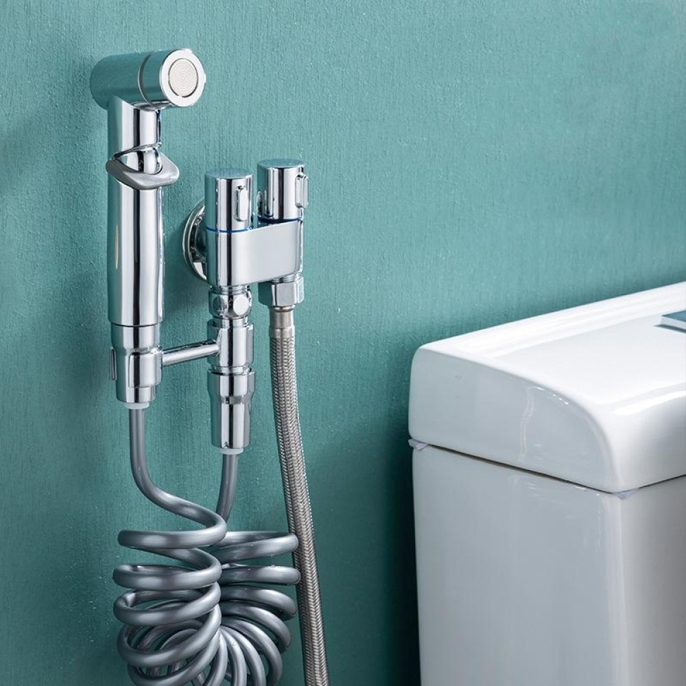 Toilet Mate Booster Flusher Toilet Cleaning Shower Set, Specification: Electroplated ABS Model
