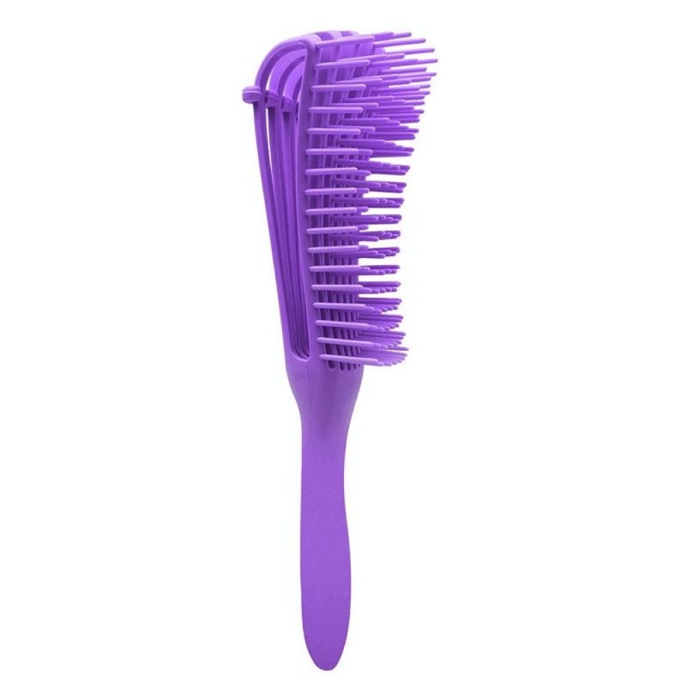 Hair Smoothing Breathable Octopus Comb Adjustable Massage Comb(Purple)