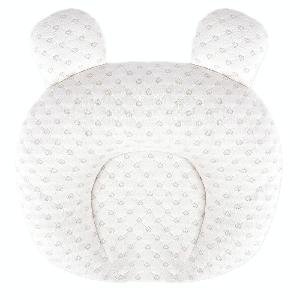 0-1 Year Old Baby Pillow Anti-Head Deflection Shaped Children Pillow, Style: Love Silk Floss Filling