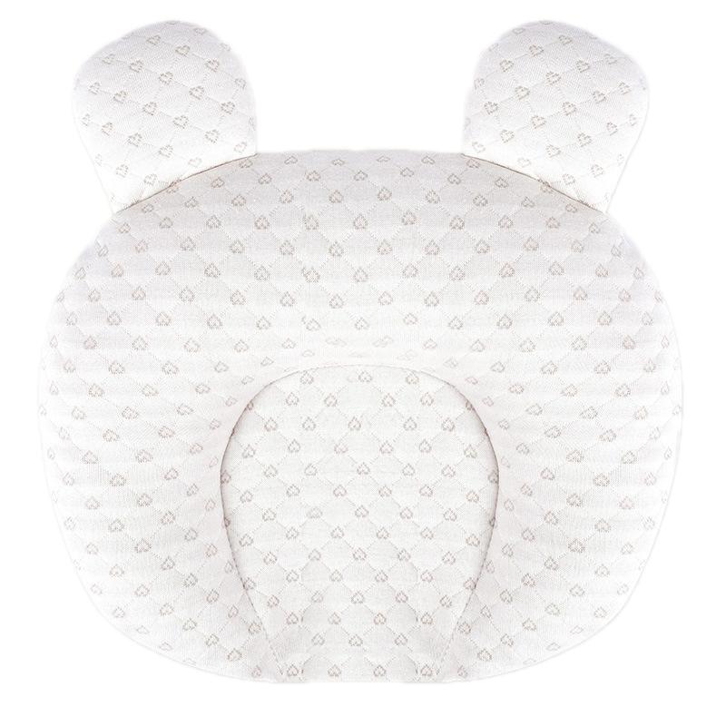 0-1 Year Old Baby Pillow Anti-Head Deflection Shaped Children Pillow, Style: Love Latex Filling