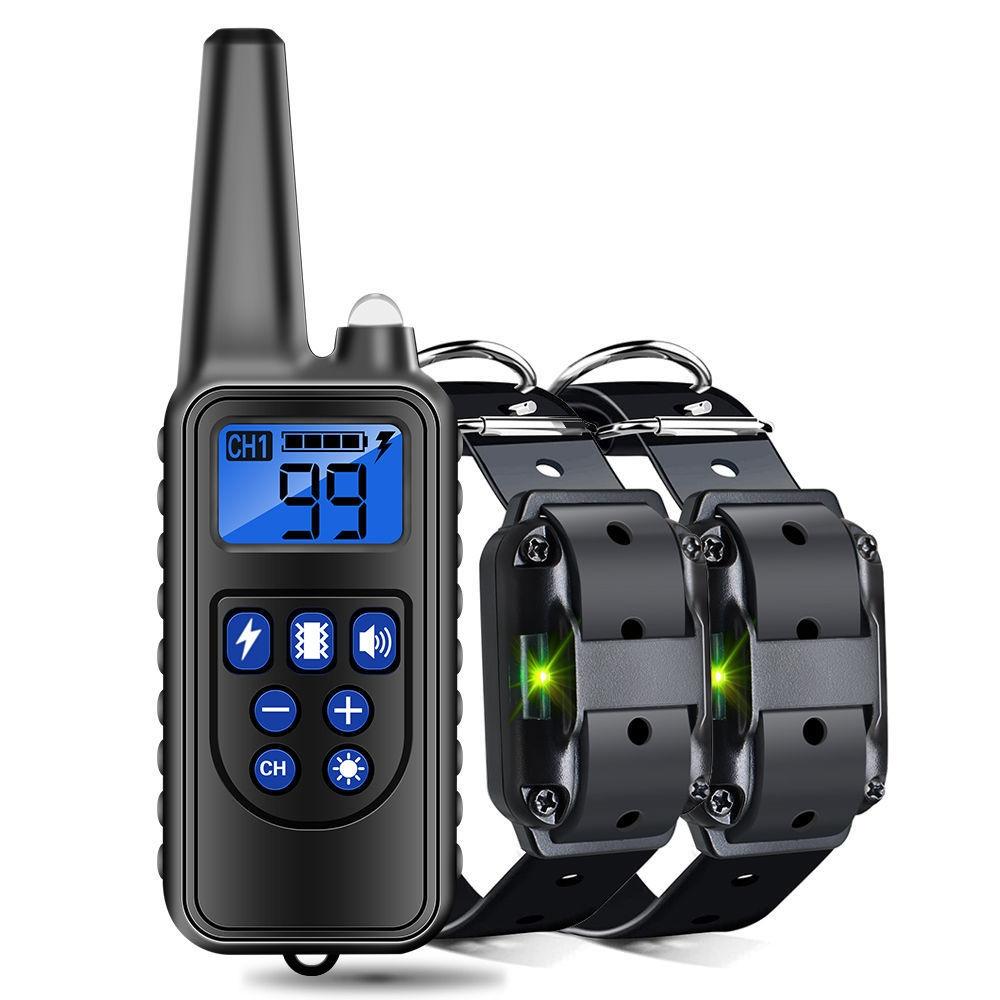 800m Remote Control Stop Barker Dog Trainer Smart Anti-Disturbance Vibration Collar, Specification: With 2 Collars