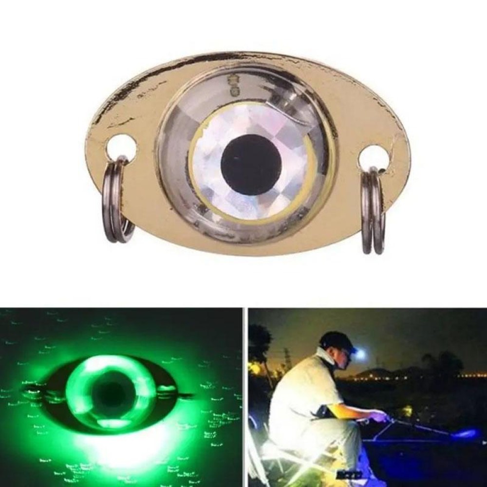 3.8G LED Underwater Lure Fish Tool Glowing Metal Fish Bait(Green)