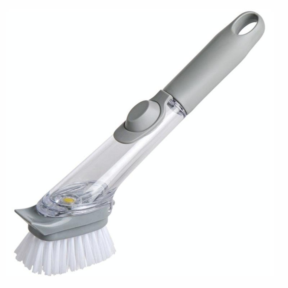 Kitchen Long Handle Automatic Liquid Filling Non-Stick Pan Scrubber Brush Cleaning Brush, Style: Brush