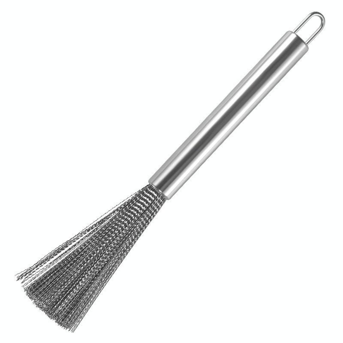Cookware Scrubber Brush Stainless Steel Cleaning Brush for Pots, Frying Pans, 21cm