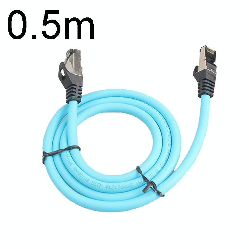0.5m CAT5 Double Shielded Gigabit Industrial Ethernet Cable High Speed Broadband Cable