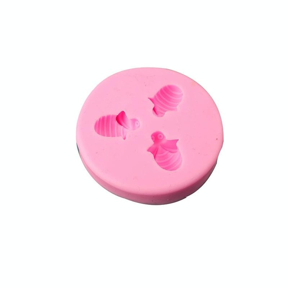 Little Bee Silicone Mold Fondant Chocolate Cake Mold, Spec: Mk-3171 Pink