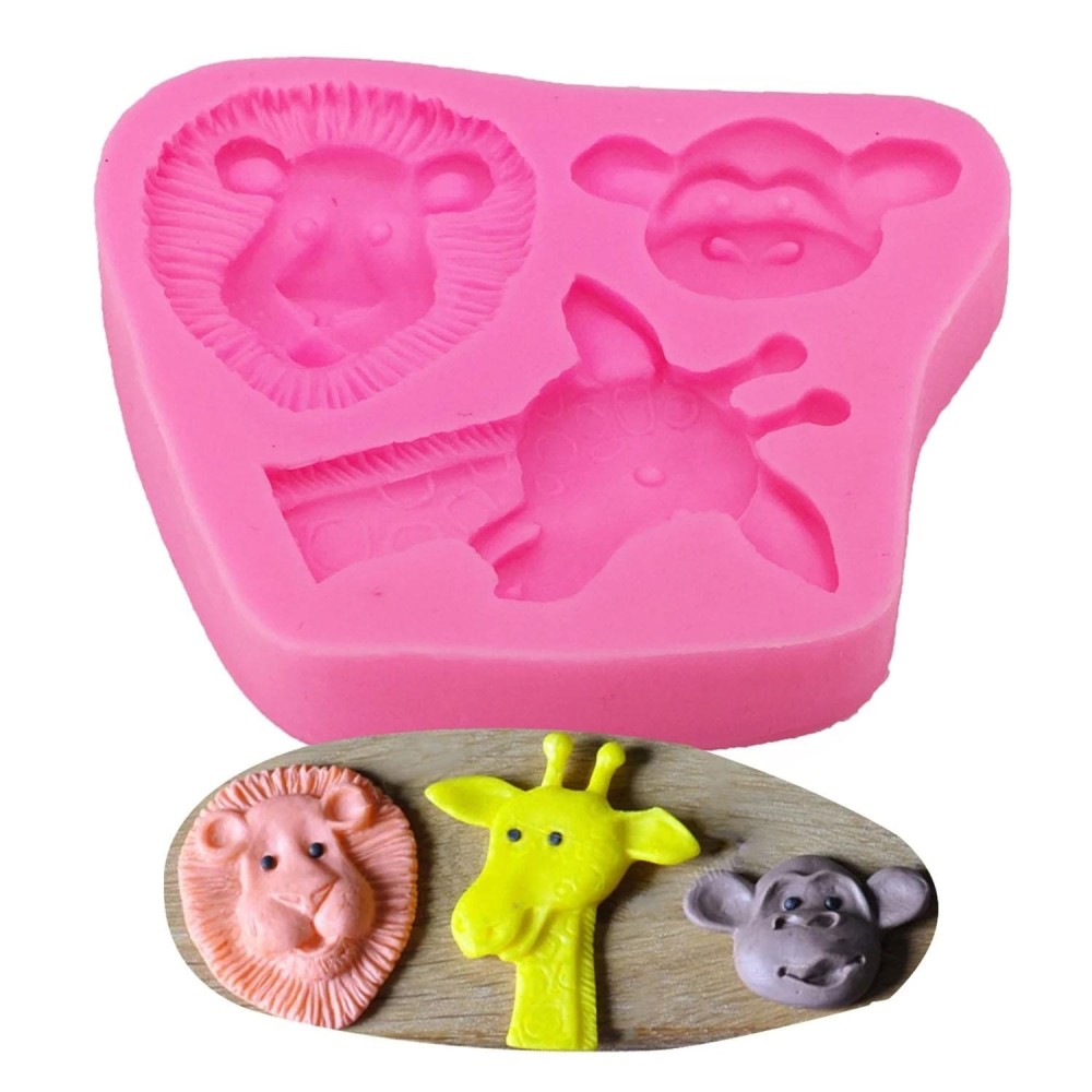 Cartoon Three-dimensional Animals Fondant Silicone Mold Cake Decorating Baking Tools, Specification: 0599