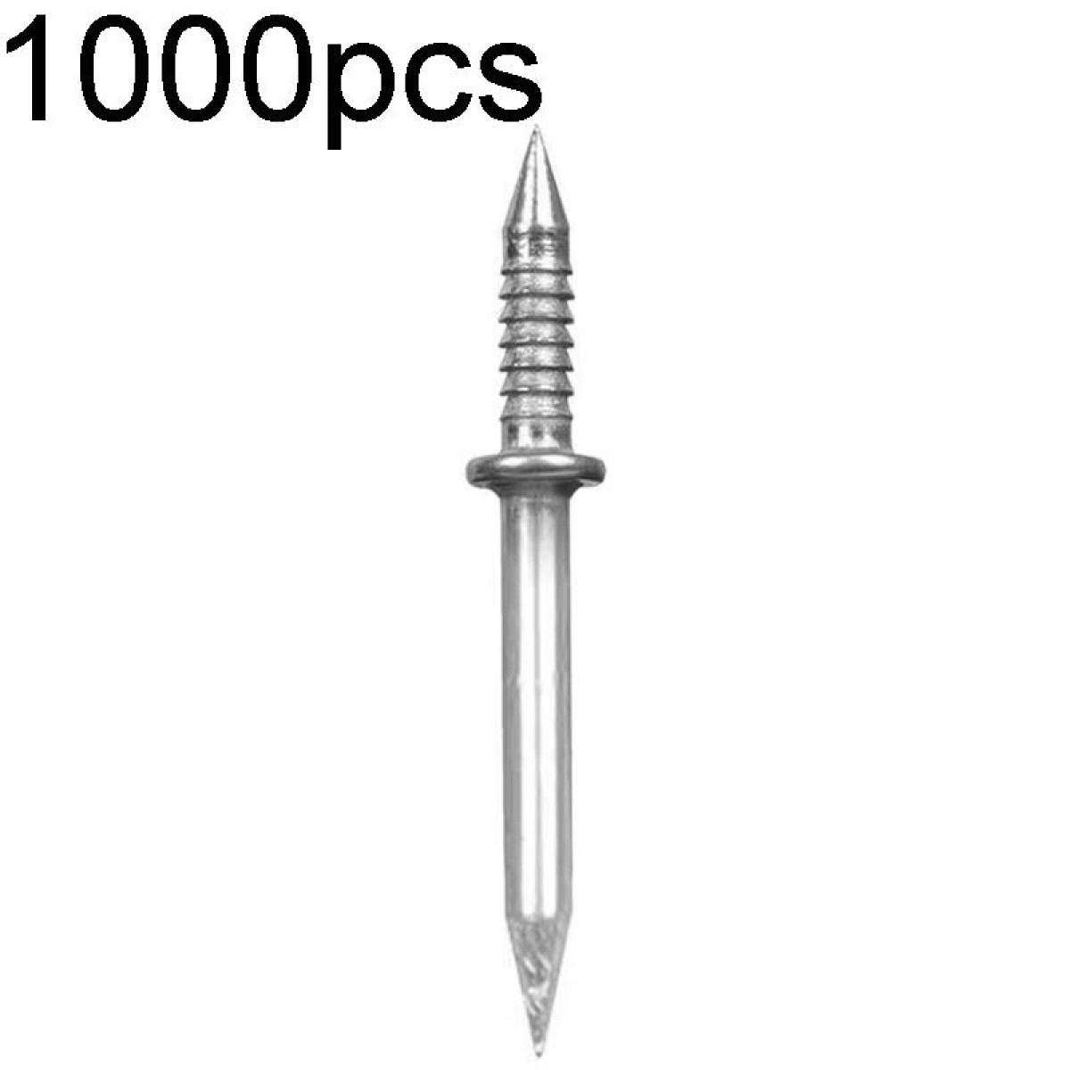 1000pcs+10 Tools Skirting Non-Punch Markless Nails Single Headed Bi-Directional Crook Nails Bagged