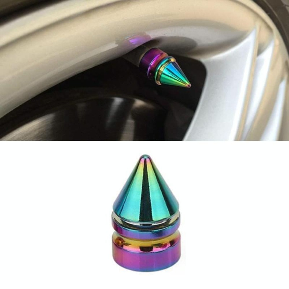Car Bicycle Tire Aluminum Alloy Dustproof Valve Cap(Tapered Style)