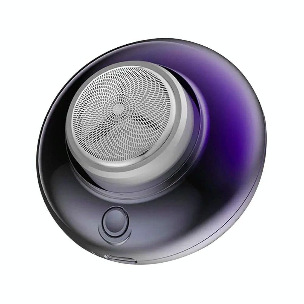C21 Mini Flying Saucer Shaped Electric Shaver Travel Portable Charging Beard Trimmer(Purple)