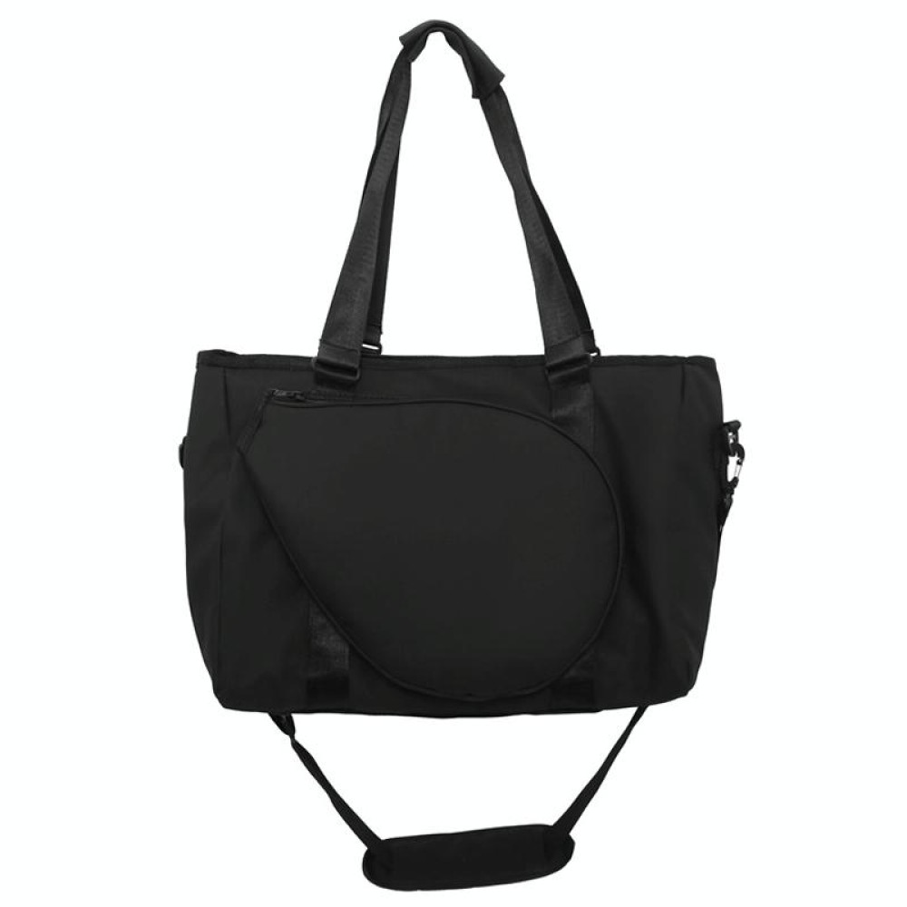 Large-Capacity Travel Single-Shoulder Crossbody Fitness Bag With Badminton Racket Bag(Black)