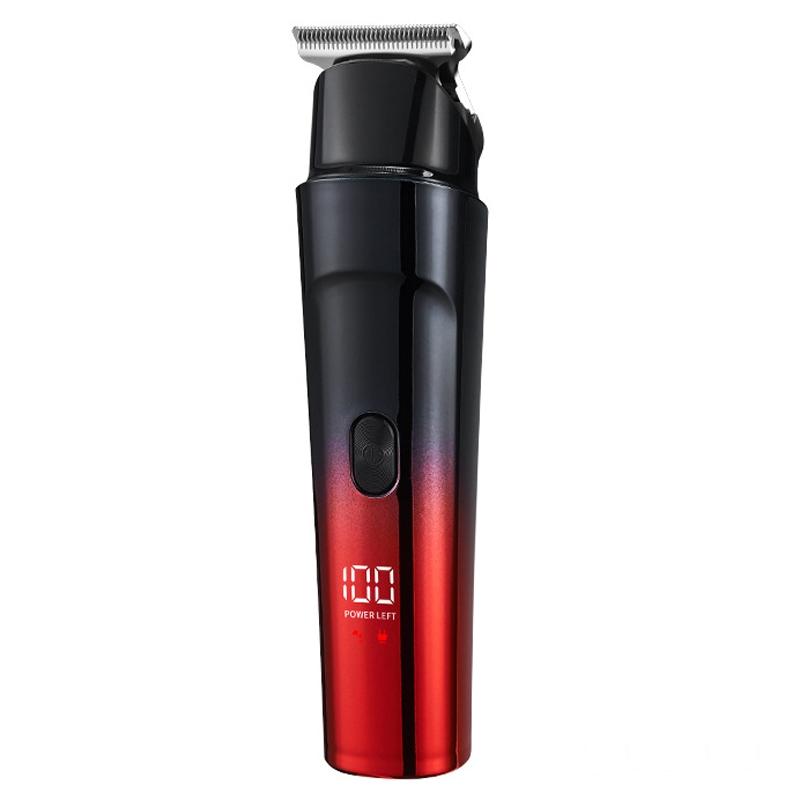 Rechargeable Home Hairdresser Electrical Hair Clippers Hair Shaving Device(Gradient Red)