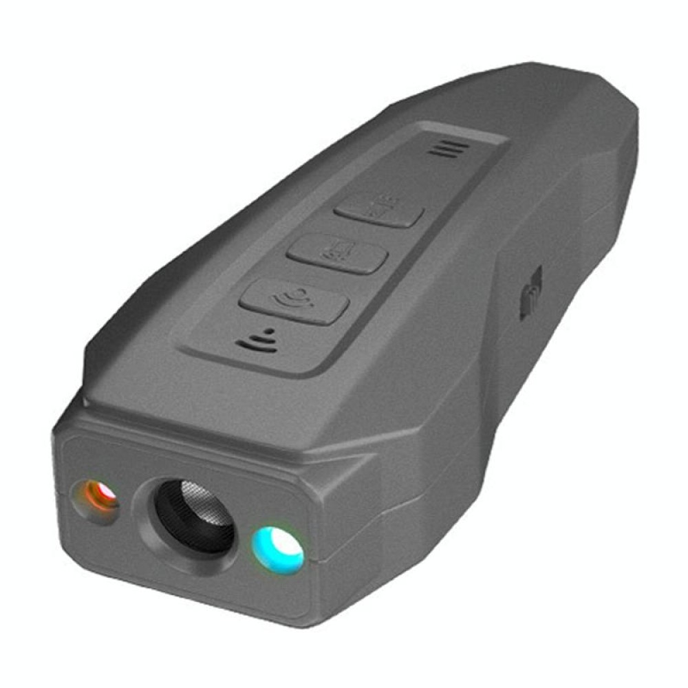 LED Flashing Light Handheld Ultrasonic Bark Arrester Frequency Conversion Dog Training Device(Dark Gray)