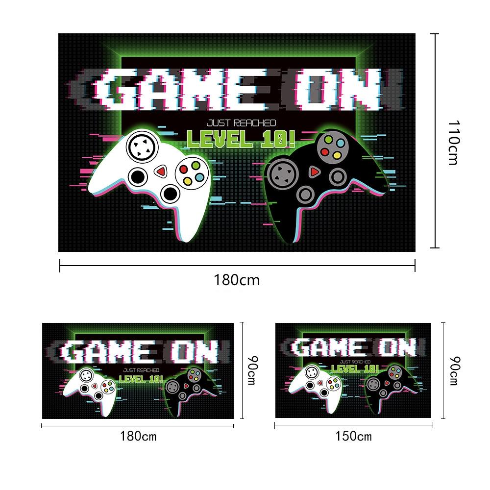 180x110cm Game Console Theme Birthday Background Birthday Party Decoration Banner(2023SRB53)