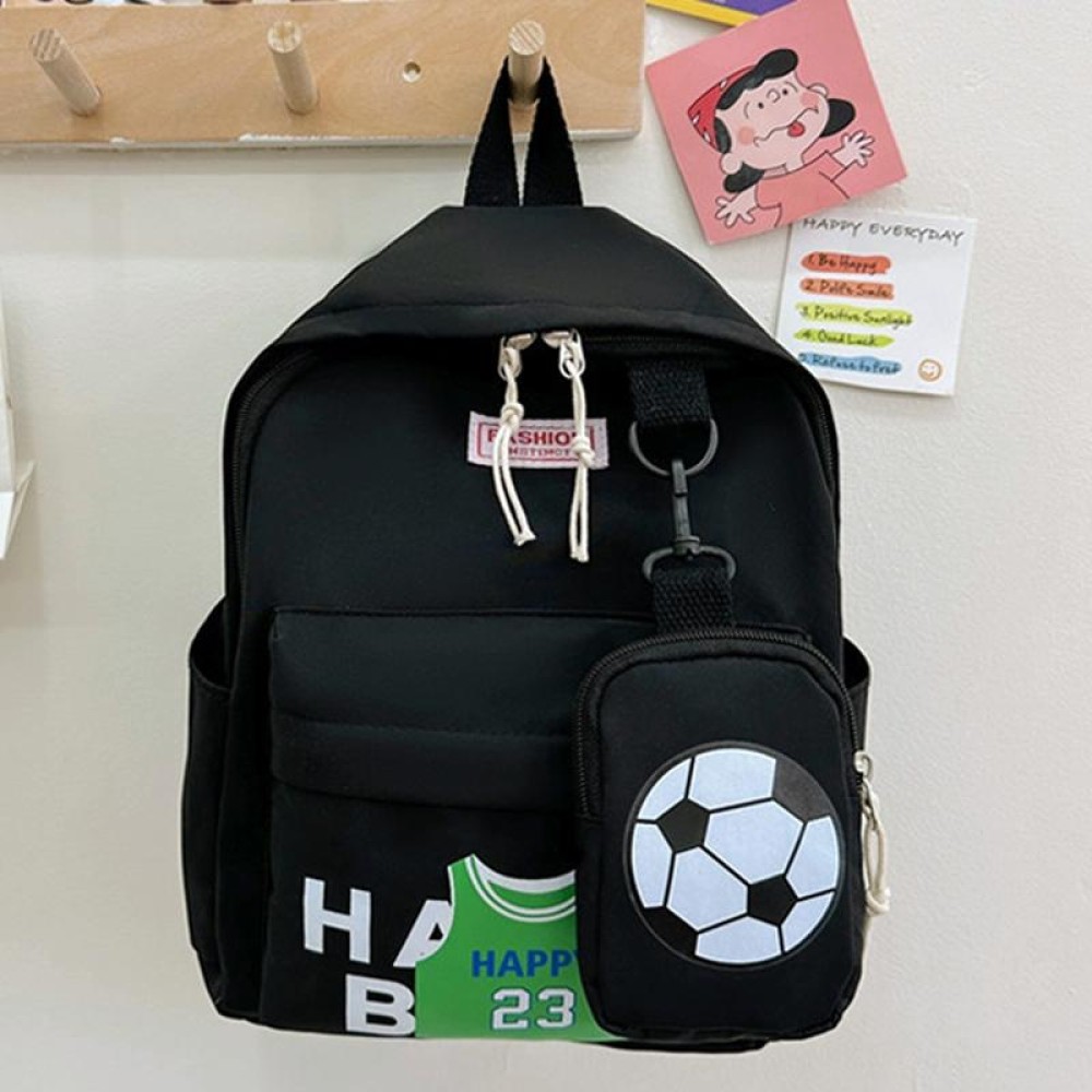 Children Schoolbag Boys And Girls Baby Cute Outdoor Leisure Shoulder Bag(Black)