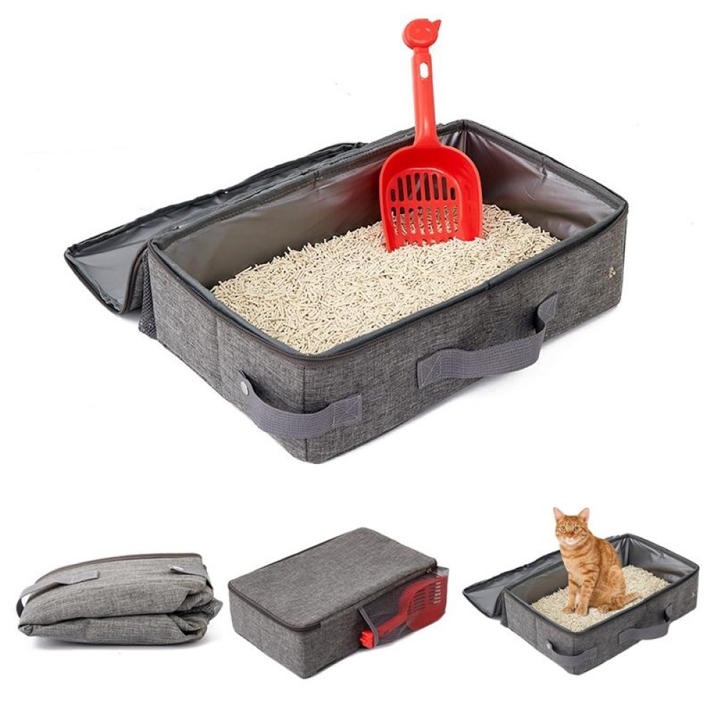 24x40cm Foldable Oxford Cloth Portable Cat Litter Box Pet Bag