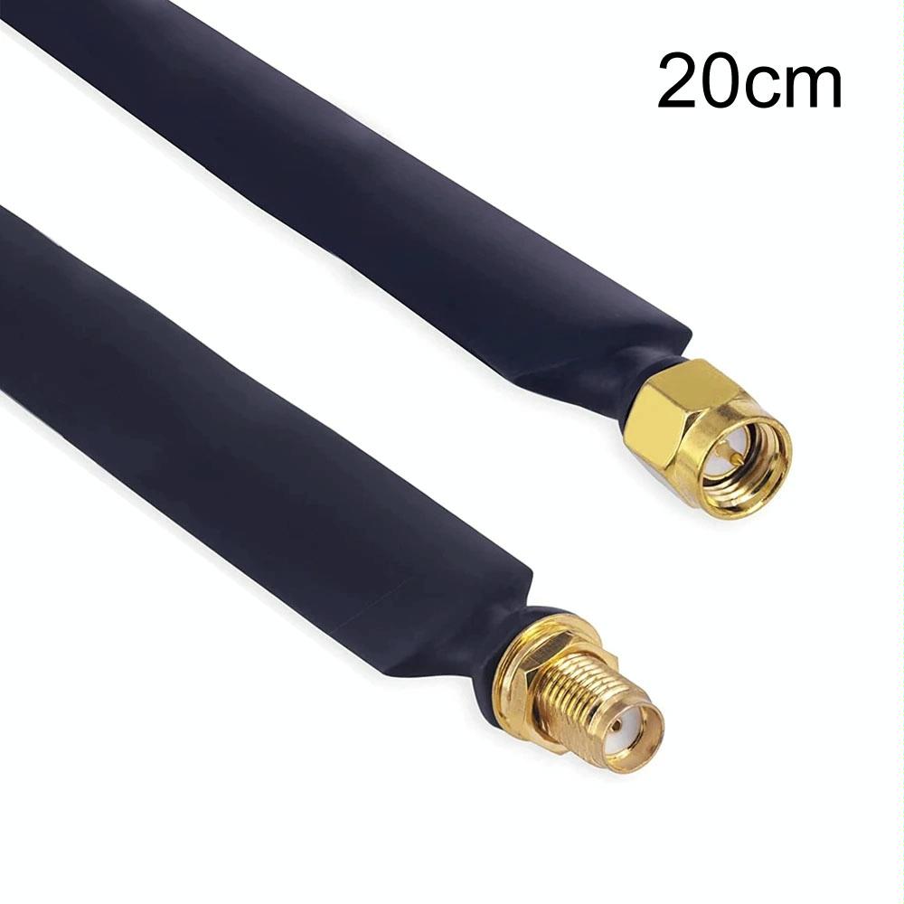 SMA Male To Female  Fiberglass Antenna Through Wall Adapter Cable Flat Window Cable(20cm)