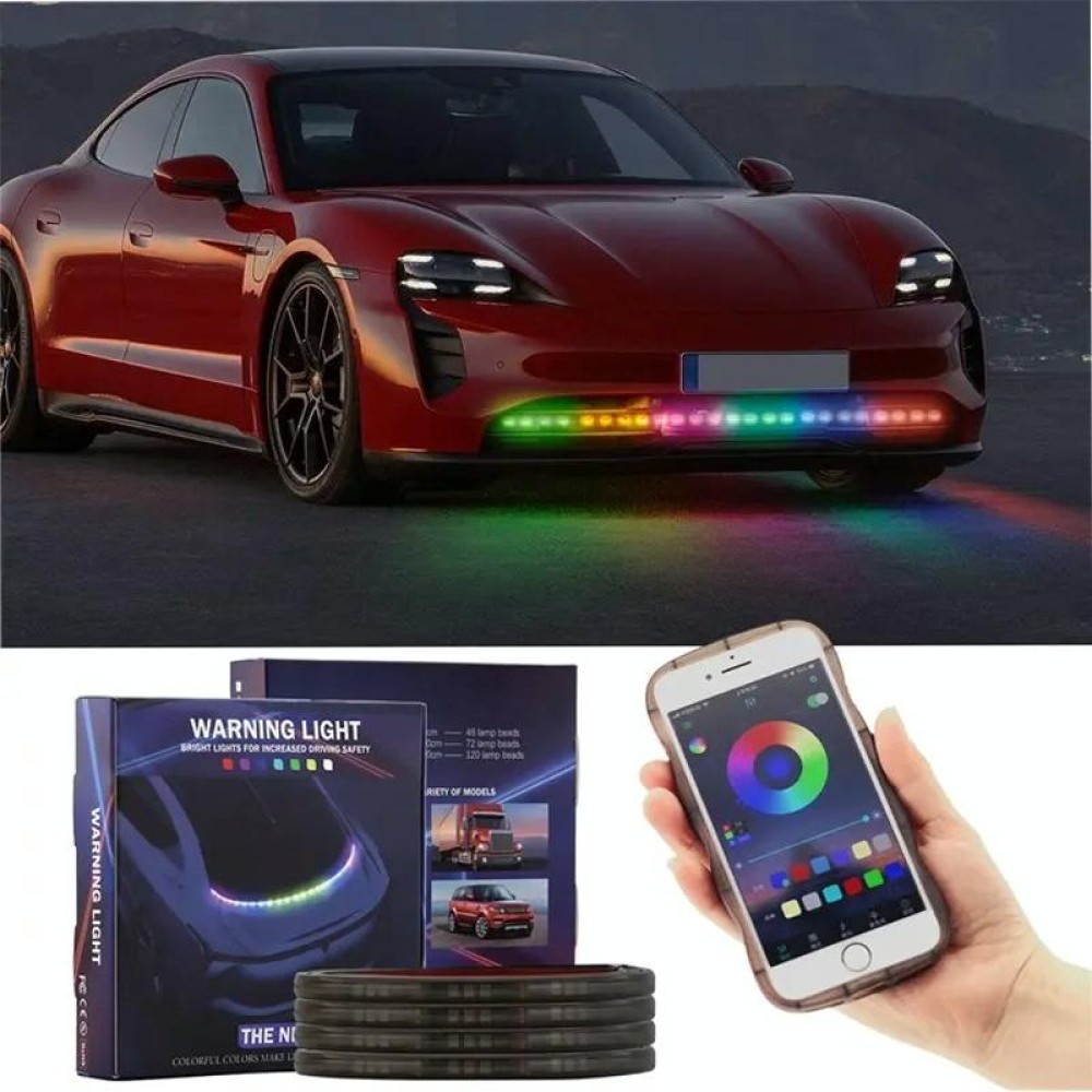 Car Phantom Daytime Running Lights LED Streamer Warning Turning Lights, Length: A15-150cm APP Model
