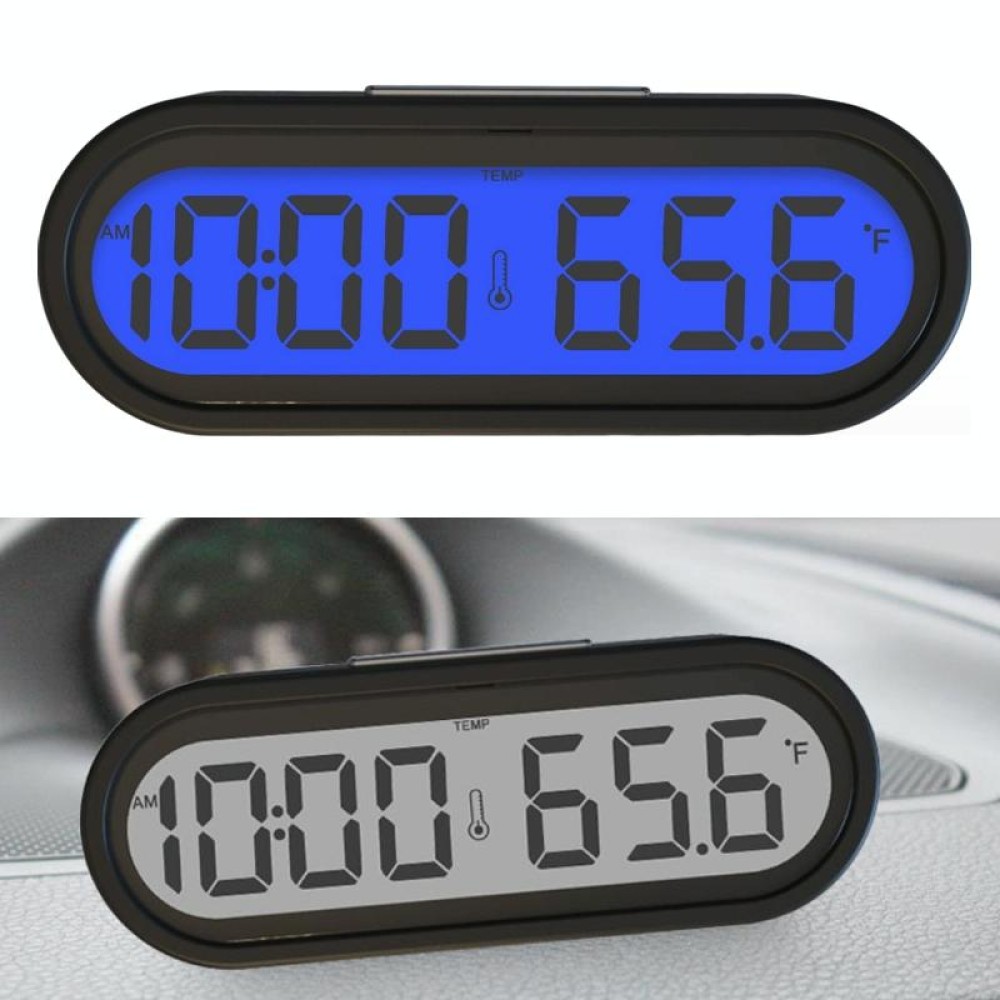 2 in 1 Car Electronic Watch Luminous LCD Digital Portable Mini Thermometer