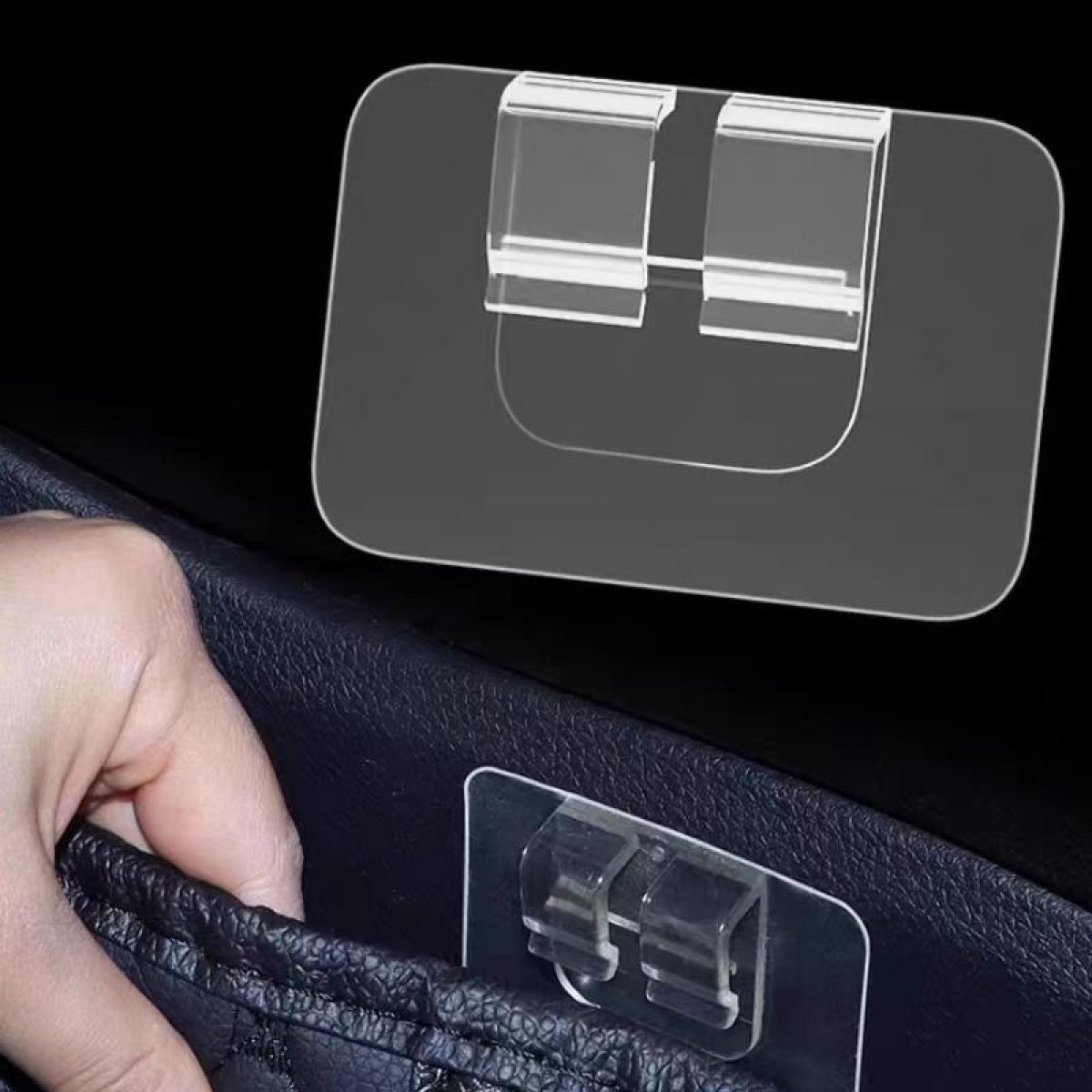 20pcs Car Floor Mats Trunk Mat Buckles Double-sided Adhesive Fixing Stickers(Transparent)