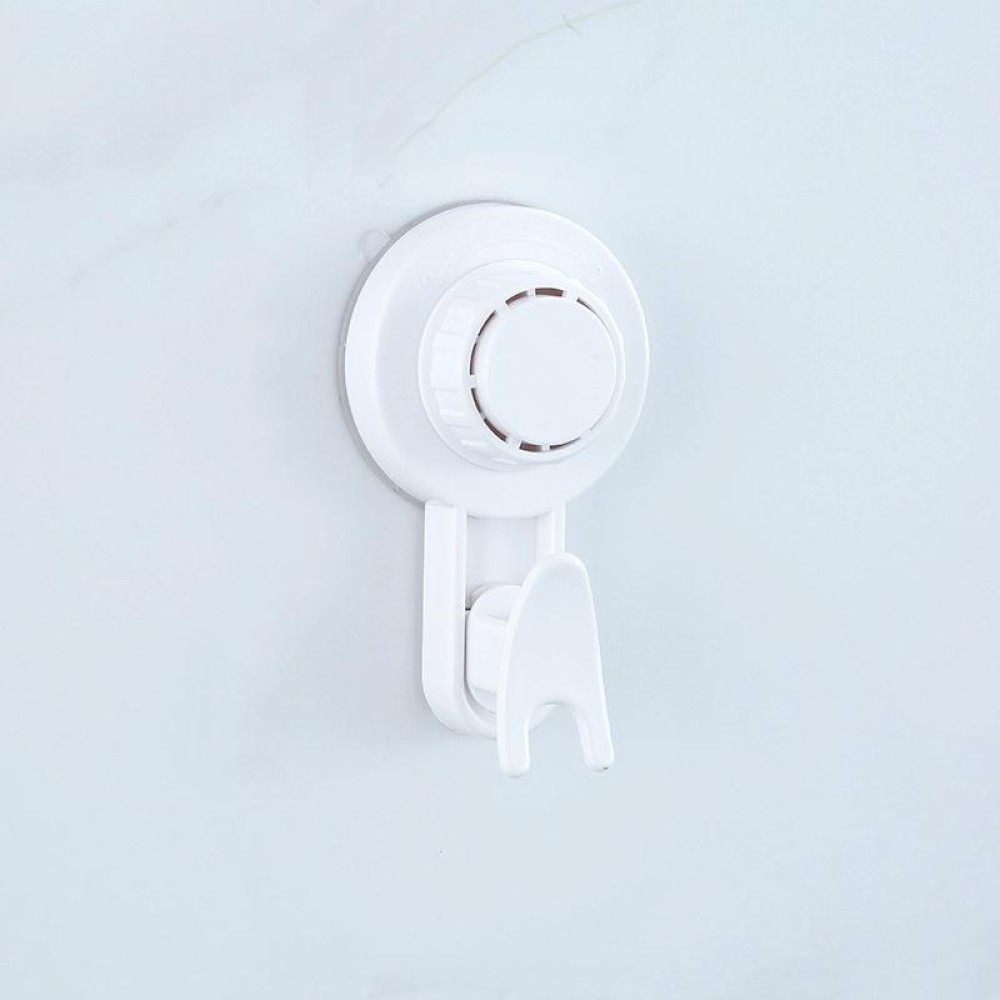 Wall Strong Suction Cup Hook Punch Free Rotating Multi-Purpose Hooks(White)