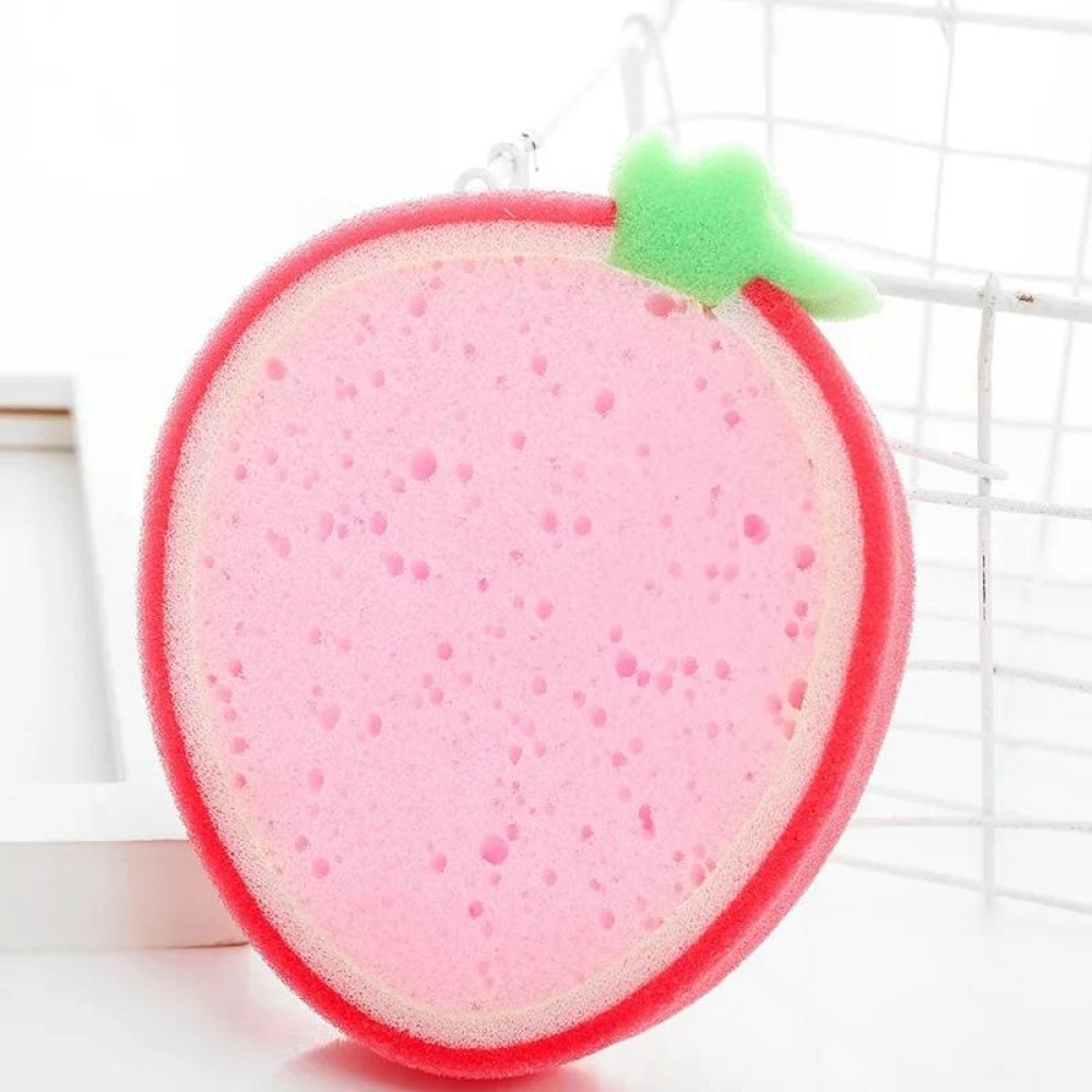 Fruit Model Thickened Sponge Dishcloth Rag Dish Towel, Style: strawberry