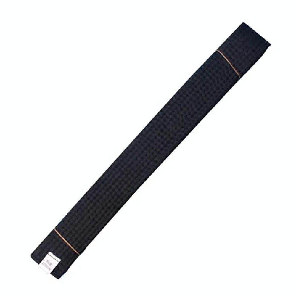 Grade Certified Taekwondo Belt Karate Waist Belt Taekwondo Uniforms Sash, Size: 2.2m(Black Belt)