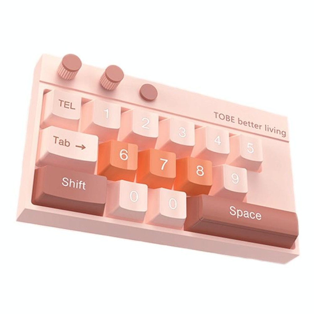Keyboard Shaped Temporary Parking Number Plate Ornaments Car Interior Decoration Supplies(Pink)
