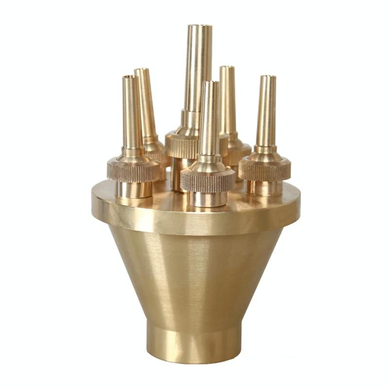 1.5 inch Copper Center Straight Up Nozzle Center Main Spray Plaza Landscaping Fountain Equipment