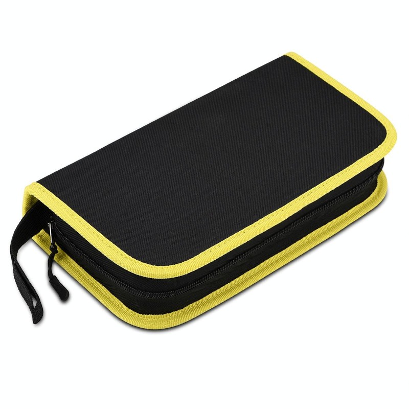 24.5 x 12 x 5cm Soldering Iron Oxford Cloth Tool Bag Electronic Accessories Tool Bag(Middle Yellow)