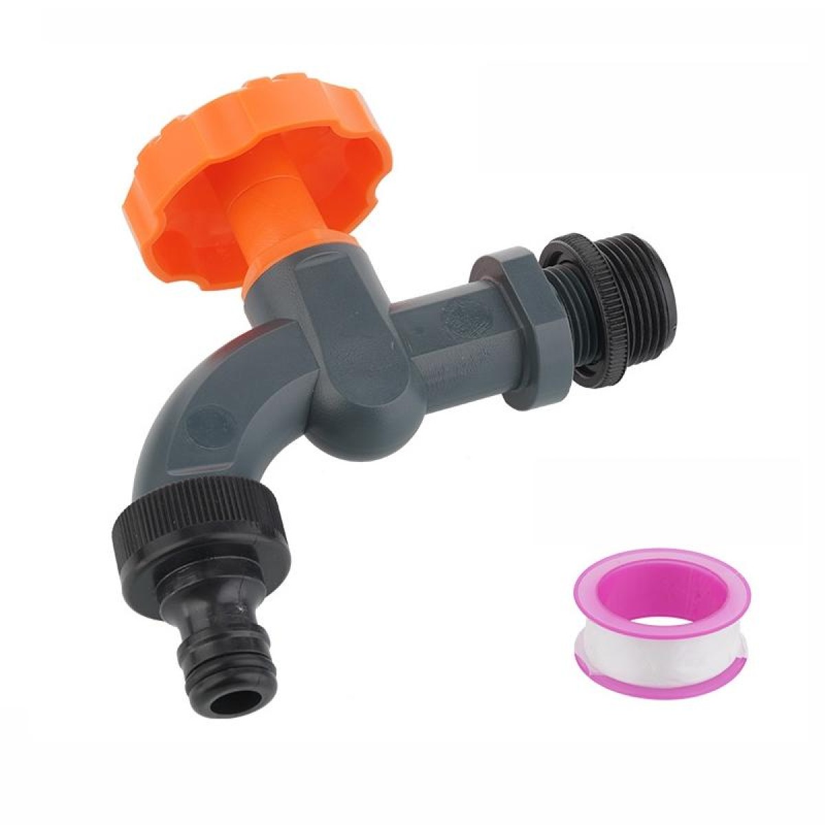 Outdoor Garden Connector Courtyard Valve Switch Faucet, Specification: With 6 Point Pacifier+Double Thread
