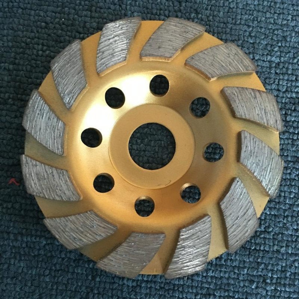 100mm Concrete Stone Diamond Grinding And Polishing Blades Ceramic Grinder Machine Fan Shape Grinding Wheel, Specification: B Level Coarse Tooth