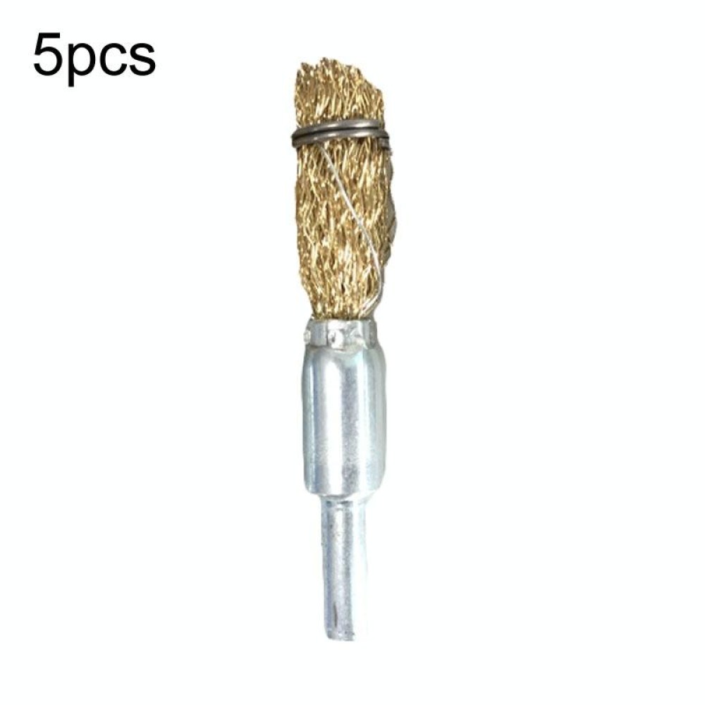 10x6x25mm 5pcs Wire Brush Industrial Grade Stainless Steel Rust Removal Wire Brush