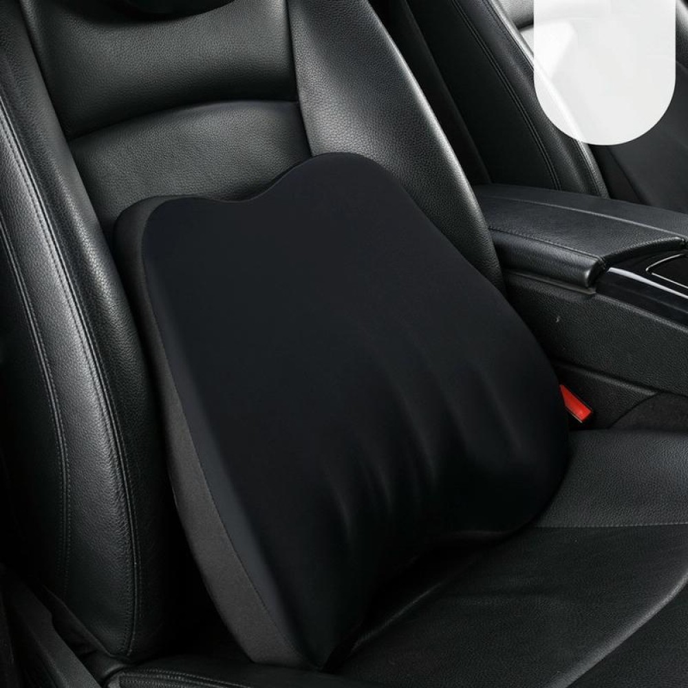 Car Memory Foam Neck Pillow Car Neck Rest Silk Pillow Car Seat Cervical Cushion, Style: Lumbar Pad Black