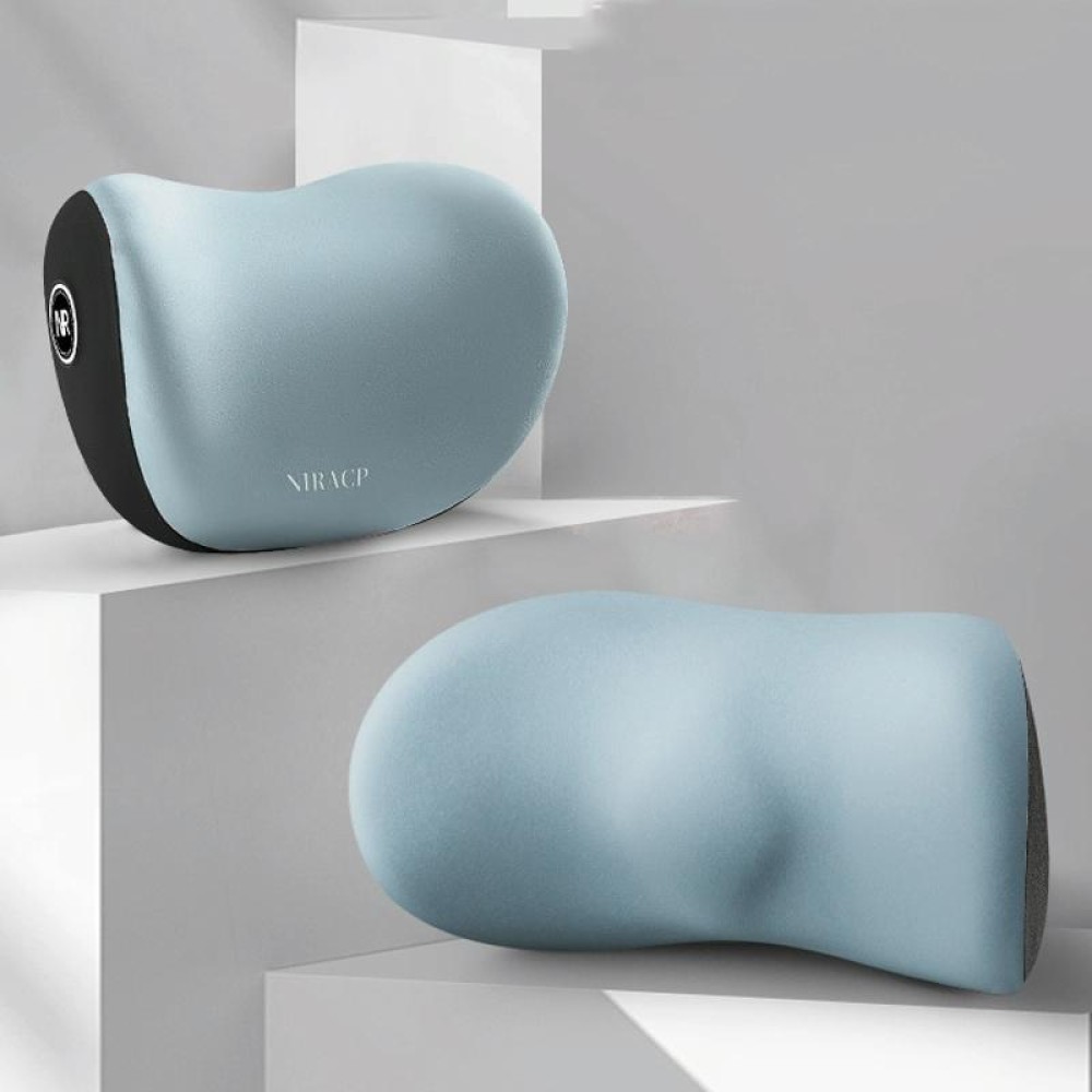 Car Cushion Driving Seat Cervical Support Backrest Pillow, Style: Headrest + Waist Pad Blue