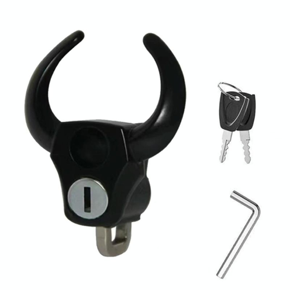 Bullhead Helmet Lock Hooks Front Universal No-Punch Motorcycle Bike Storage Hook(Black)