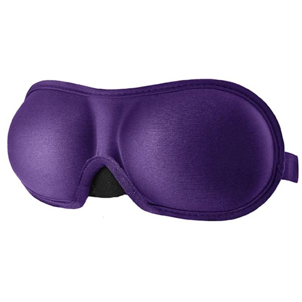 3D Adjustable Silicone Anti-slip Sleep Eye Mask Three-dimensional Memory Foam Eye Protection Mask(Purple)