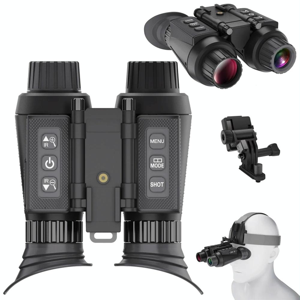 NV8300 Adjustable Pupil Distance Headset Night Vision Device 3D HD Digital Binoculars Outdoor Infrared Night Vision Telescope