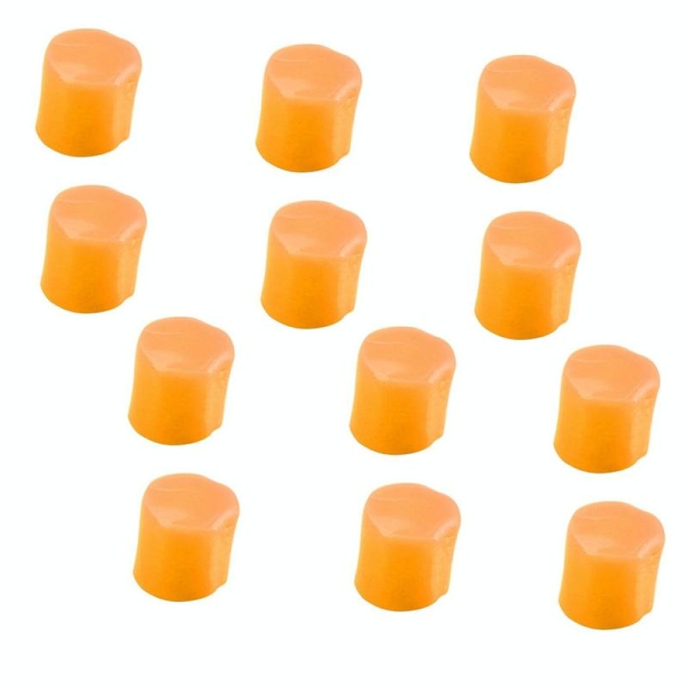 12pcs /Box Silicone Mud Children Sleep Earplugs Noise Reduction Swimming Waterproof Ear Plugs(Orange)