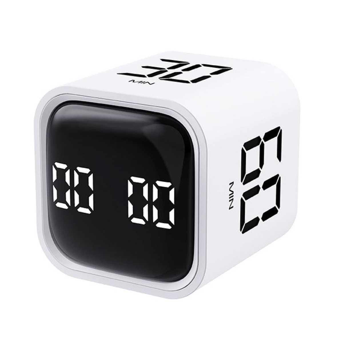 F4 Study Timer Kitchen Cooking Countdown Reminder Multifunctional Digital Alarm Clock(White)