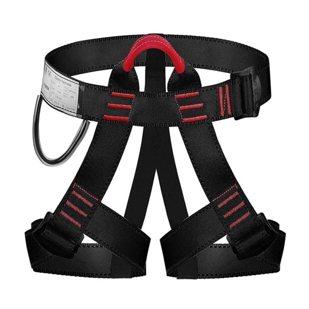 Outdoor Climbing Waist Protection Anti-fall Escape Safety Belt(Black)