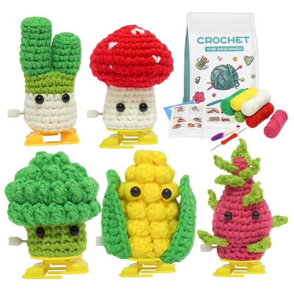 DIY Walking Vegetable Crochet Starter Kit for Beginners with Step-by-Step Video Tutorials