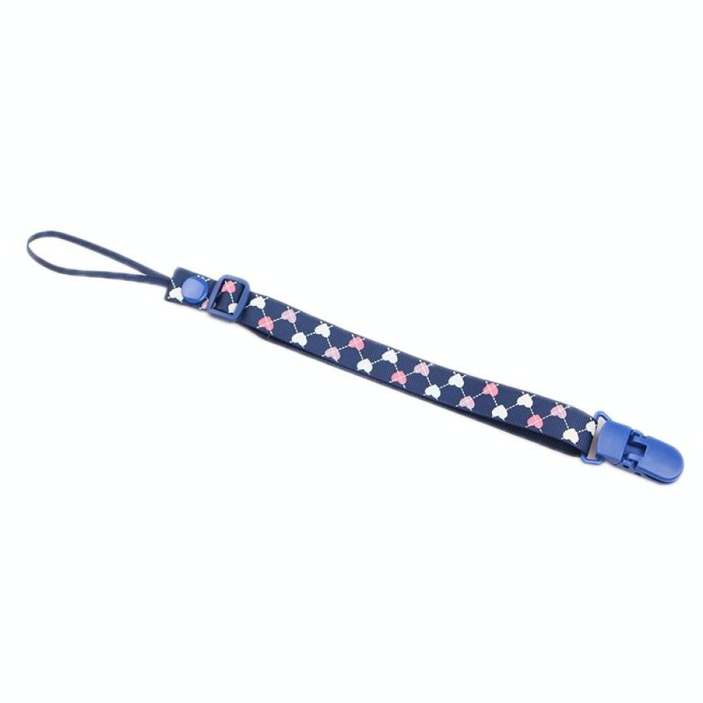 Baby Anti-falling Adjustable Pacifier Chain Toy Lanyard, Color: 1 Dark Blue Love